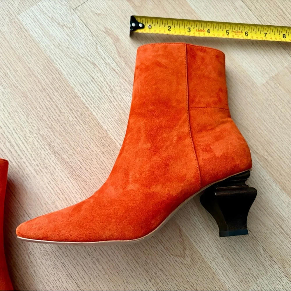 Charlotte Stone “Stickley” Suede Ankle Boots, Size 8 (New in box) - Picture 5 of 6